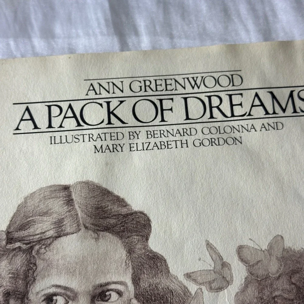 Ann Greenwood A Pack of Dreams Childrens Book Fair Vintage 1978 Hardcover Whimsy